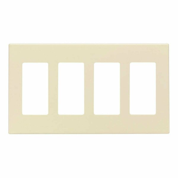 Ezgeneration Almond 4 Gang Polycarbonate Screwless Wall Plate Rocker EZ2737896